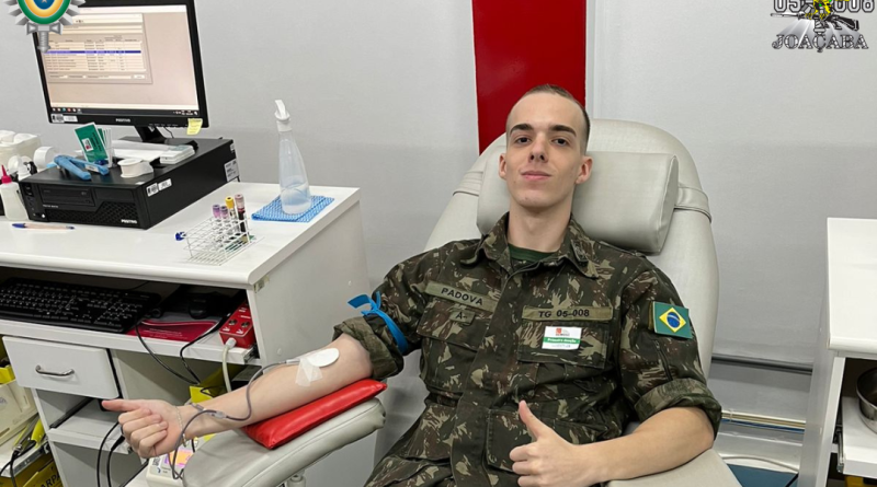 Tiro de Guerra de Joaçaba realiza campanha de doação voluntária de sangue entre os Atiradores