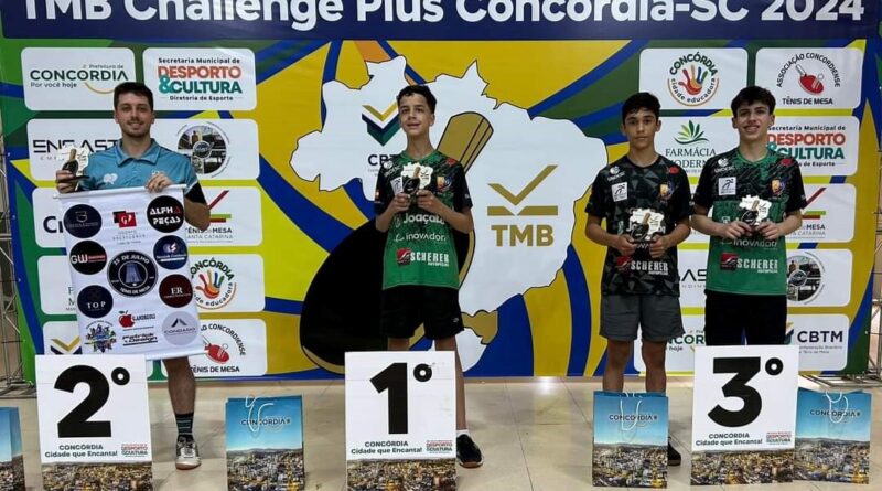 Mesa-tenistas de Joaçaba participam de competições nacionais e uma internacional